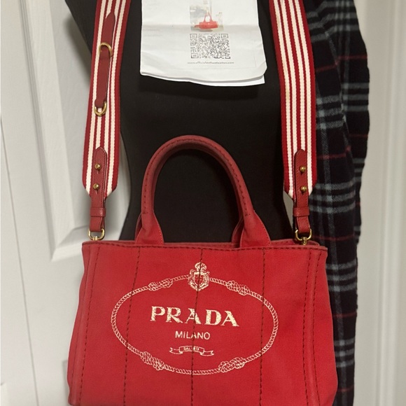 Prada Canapa Bag with long strap and COA - Picture 7 of 14